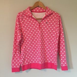 Pink Whale-Tail Pullover